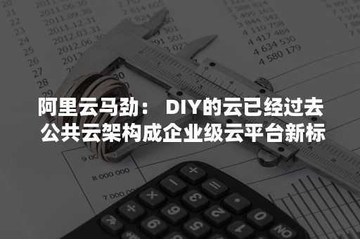 阿里云马劲： DIY的云已经过去 公共云架构成企业级云平台新标准（阿里云马劲 谢宁）