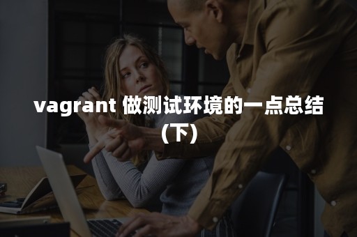 vagrant 做测试环境的一点总结(下)