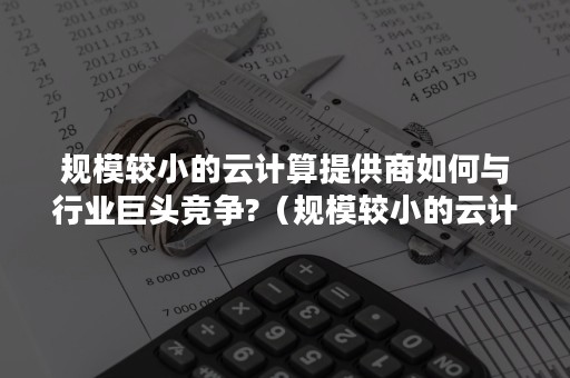 规模较小的云计算提供商如何与行业巨头竞争?（规模较小的云计算提供商如何与行业巨头竞争合作）