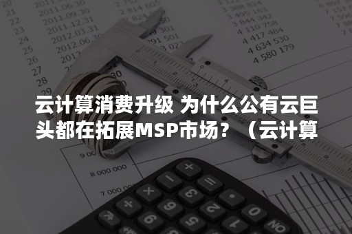 云计算消费升级 为什么公有云巨头都在拓展MSP市场？（云计算消费升级规则）