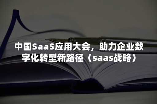 中国SaaS应用大会，助力企业数字化转型新路径（saas战略）