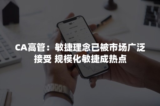 CA高管：敏捷理念已被市场广泛接受 规模化敏捷成热点