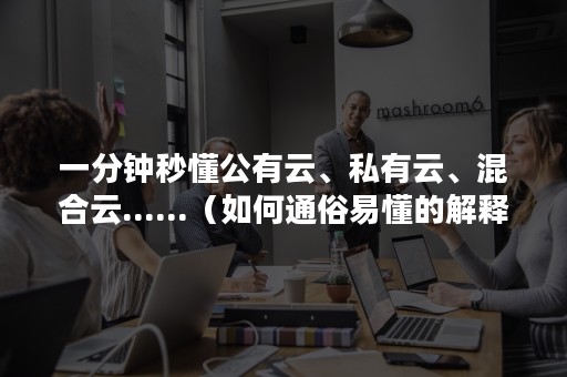 一分钟秒懂公有云、私有云、混合云......（如何通俗易懂的解释公有云私有云混合云）