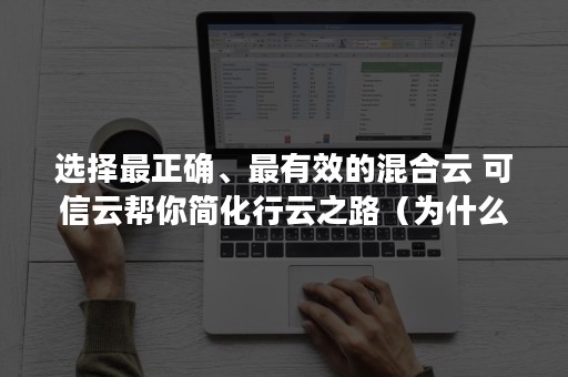 选择最正确、最有效的混合云 可信云帮你简化行云之路（为什么要用混合云）