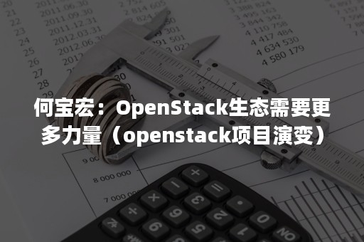 何宝宏：OpenStack生态需要更多力量（openstack项目演变）