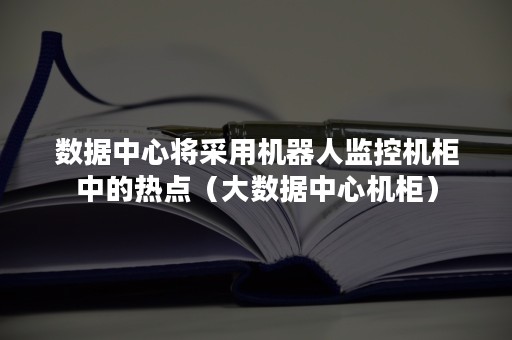 数据中心将采用机器人监控机柜中的热点（大数据中心机柜）